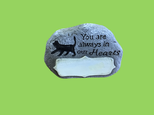 Pet memorial cat two inches tall