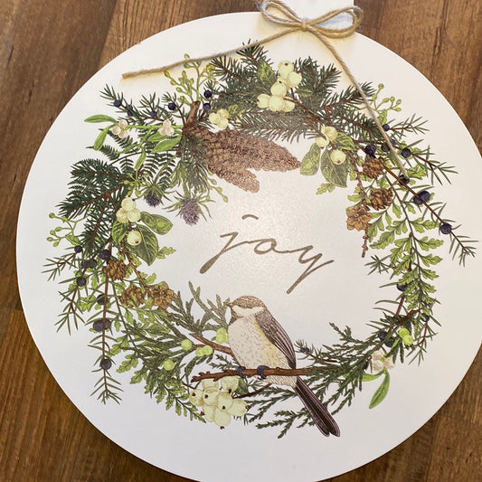 Joy Ornament Door Sign