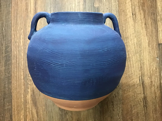 Blue ceramic pottery