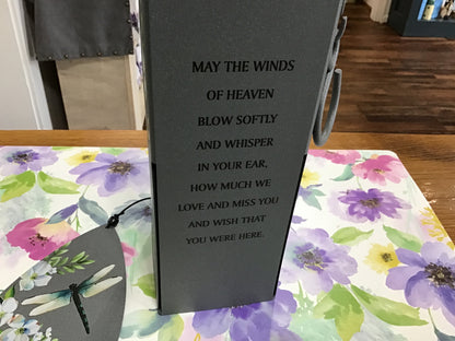 Memorial square windchime dragonfly
