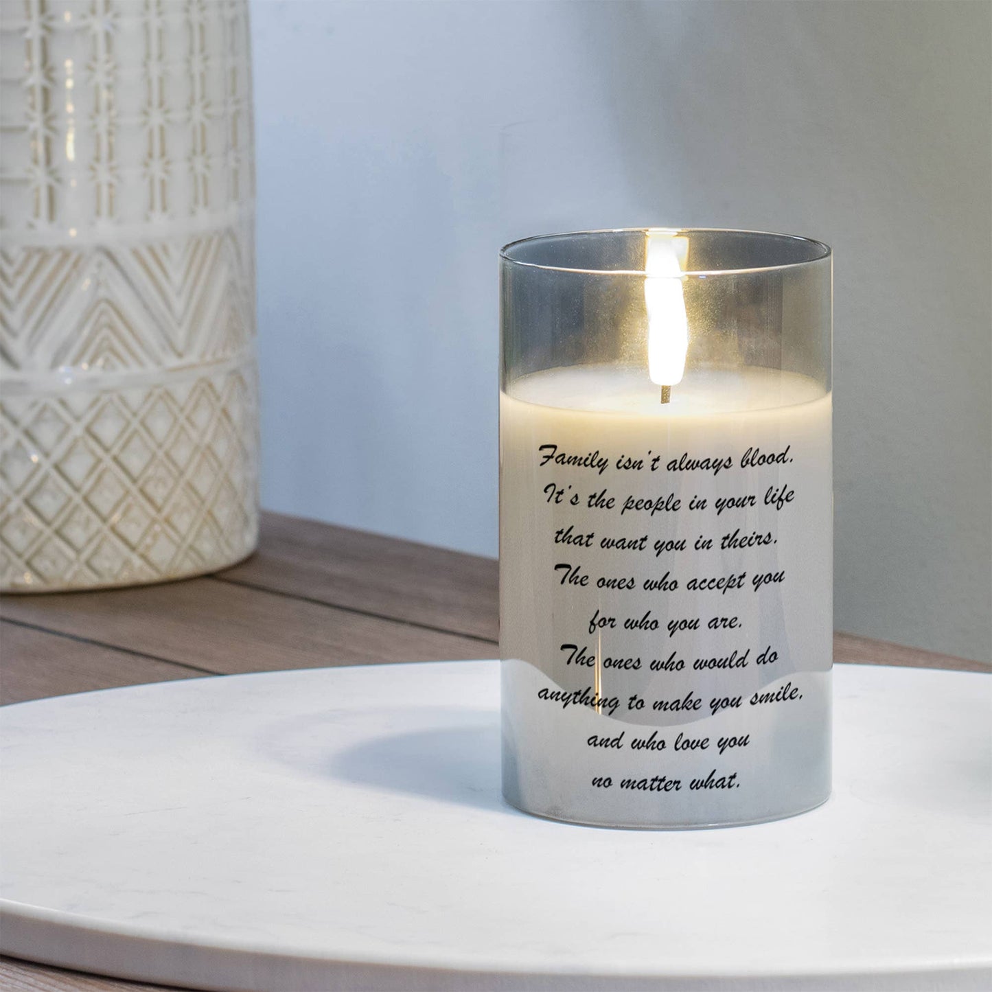 Family Isn't Always Blood 5in LED Candle