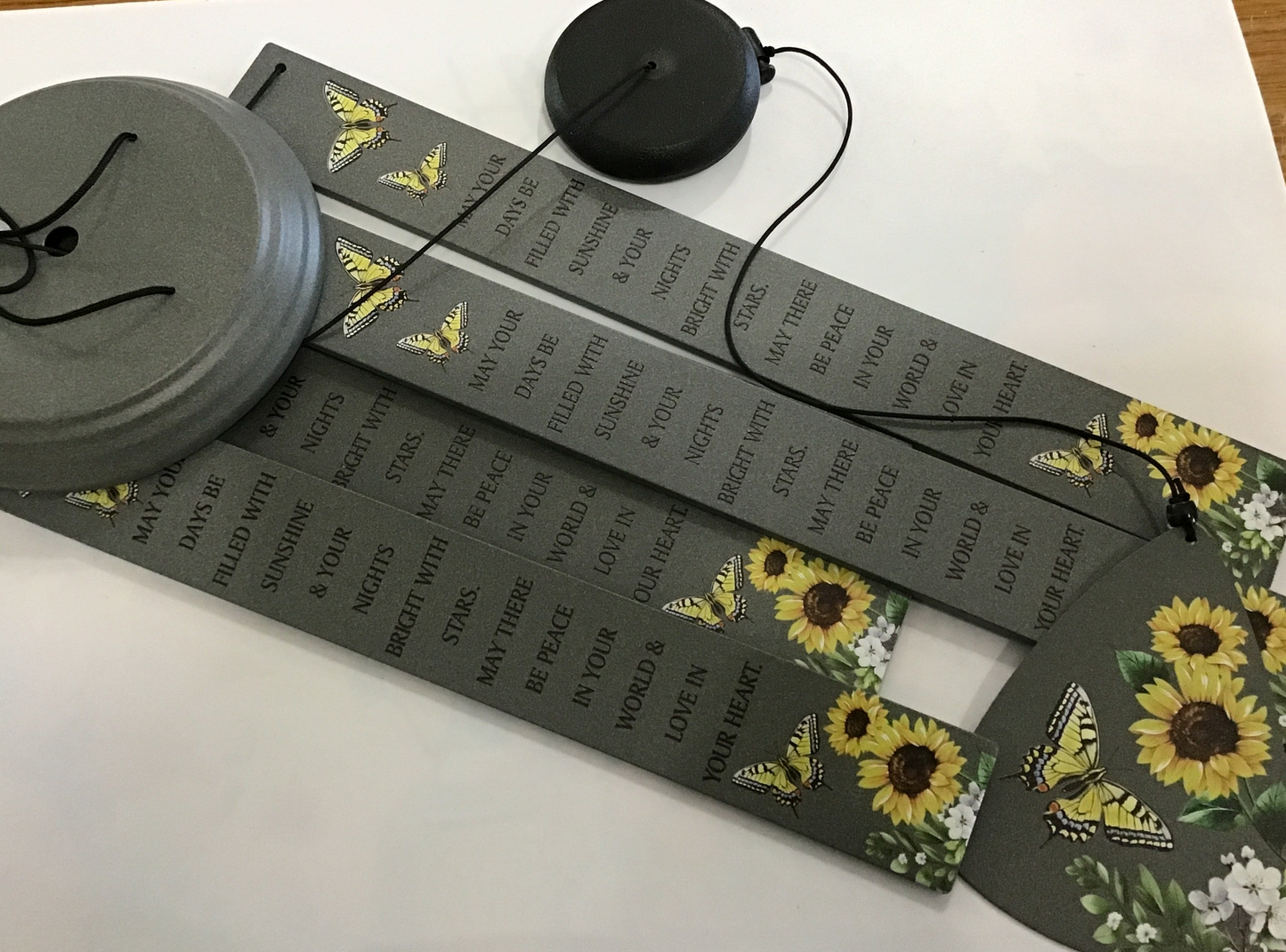 Memorial windchime slate