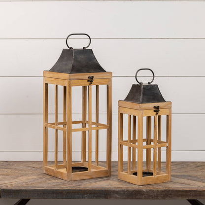 16" BLACK HANDLE LANTERN