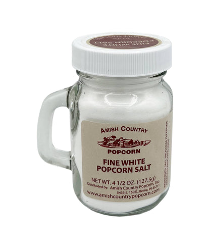 4.5 oz. Bottle of Fine White Popcorn Salt