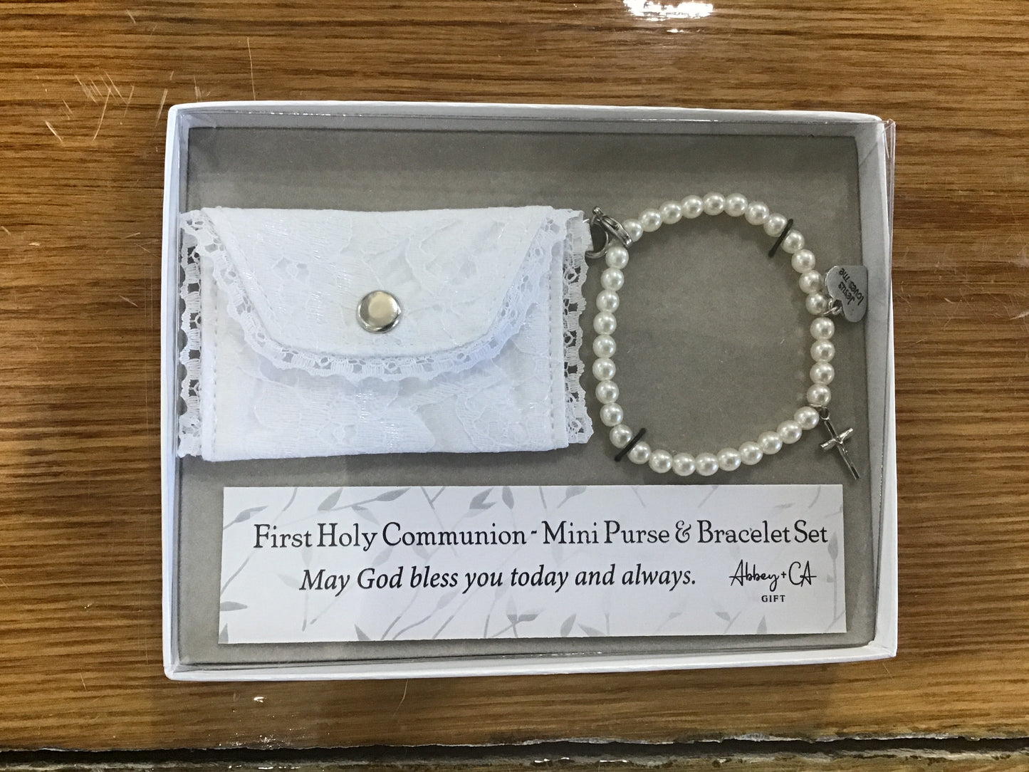 1st comm mini purse w pearl