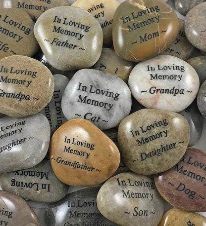 In Loving Memory River Rock - Brother