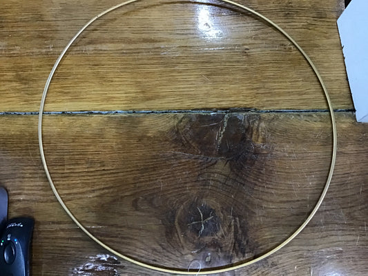 Gold metal circle