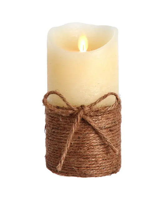 6"B/O LED ROPE CANDLE+FLICKER FLAME