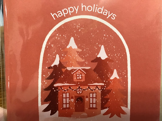 Christmas card blanket inside