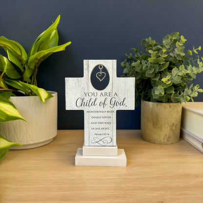 Child of God Standing Charm Cross 