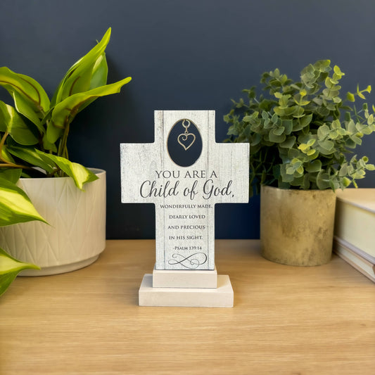 Child of God Standing Charm Cross 