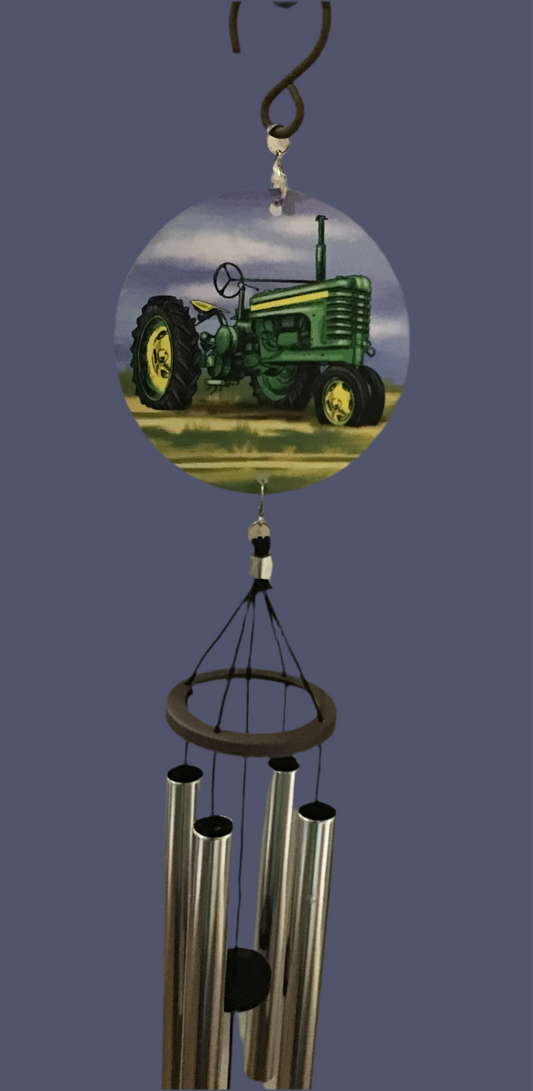 Green Tractor windchime