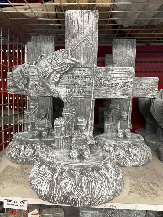 Fisherman Cement Cross