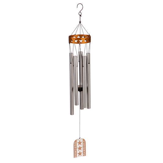 30" Memorial Veterans Wind Chime