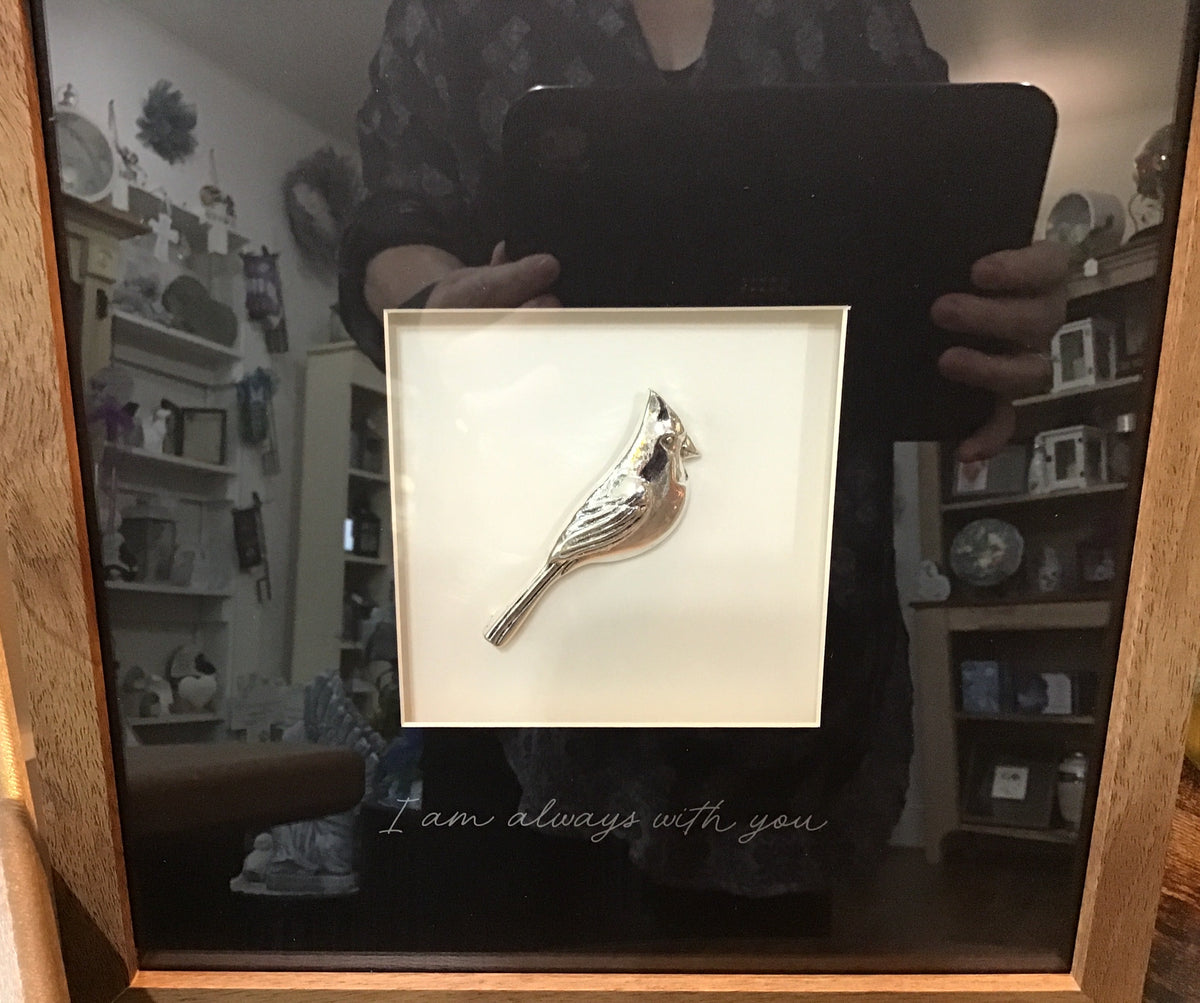 Memorial frame  art cardinal 13 by 13