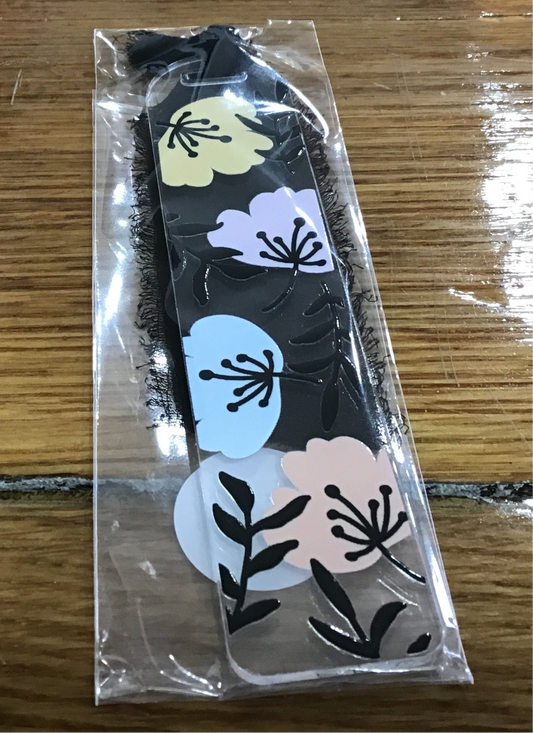 Floral Acrylic Bookmark, Bookmark, Book Accessories