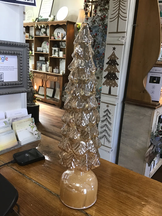 Gold glass tree large