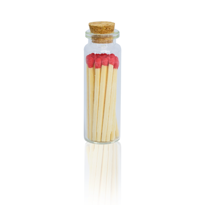 Small Match Bottles - Safety Matches in Jars with Striker