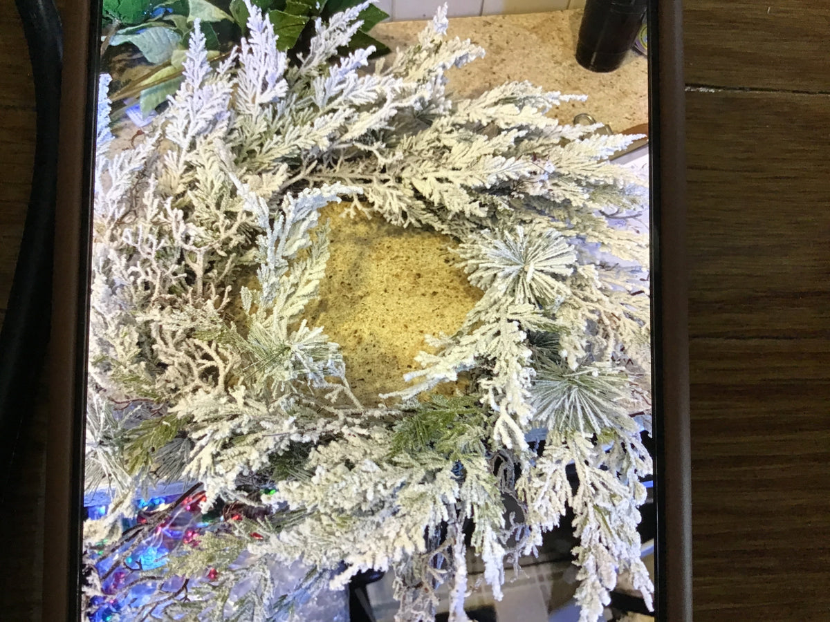 Flocked wreath