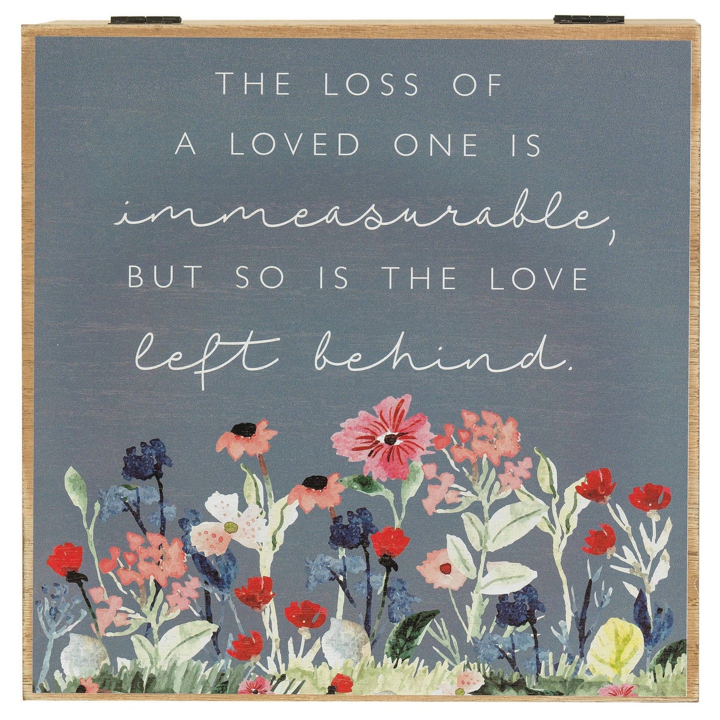 Keepsake Box Loss Of Wood 9.38X9.38