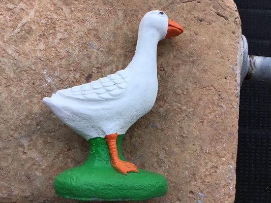 Painted 10” Desk Goose cement