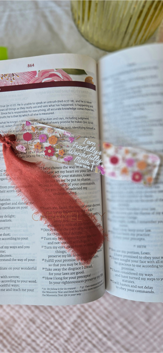 Psalms Acrylic Bookmark, Christian Faith Bookmark, Handmade