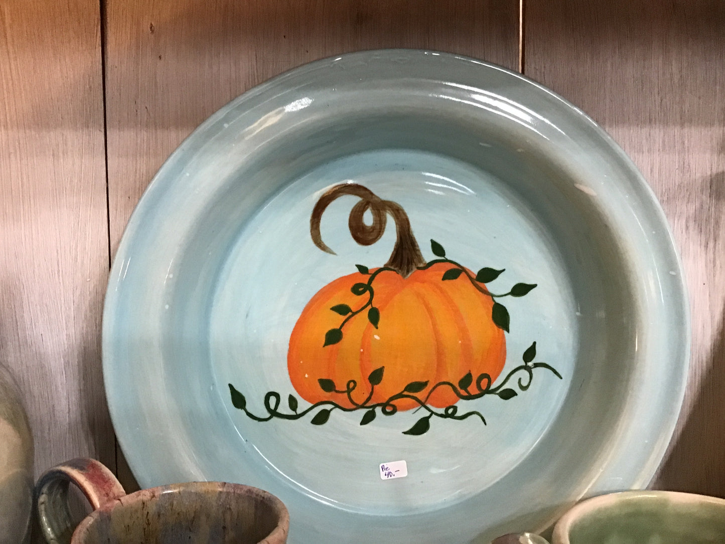 Pumpkin pie plate