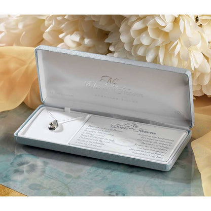 'No Tears In Heaven' Necklace w/18" Chain Silver PLated