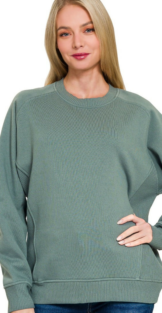 Zenana Ash Jade sweatshirt