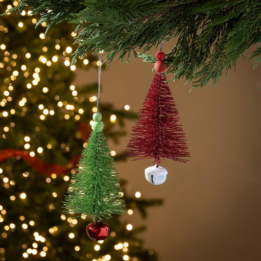 Bottle Brush Bell Ornament
