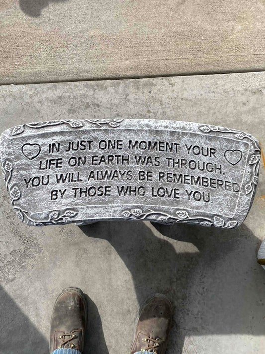 In Just One Moment Bench