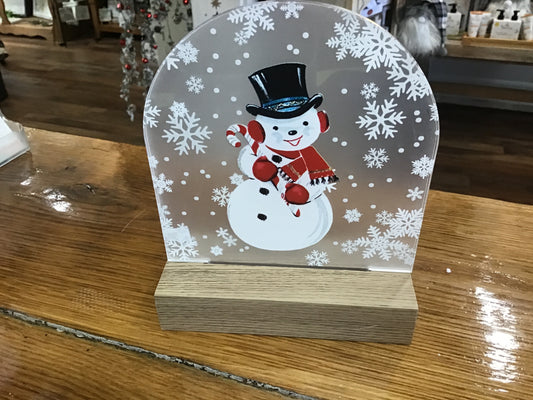Led light snowman