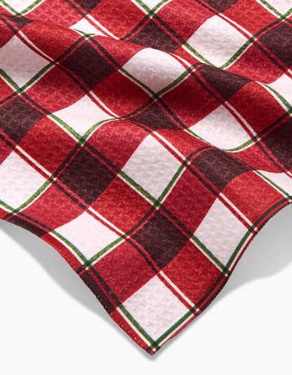 Jingle Plaid Bar Towel