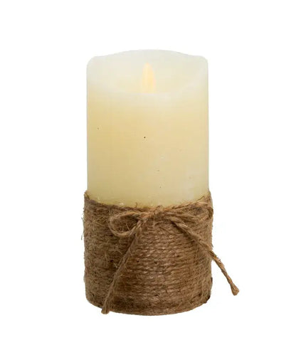 6"B/O LED ROPE CANDLE+FLICKER FLAME