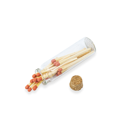 Small Match Bottles - Safety Matches in Jars with Striker