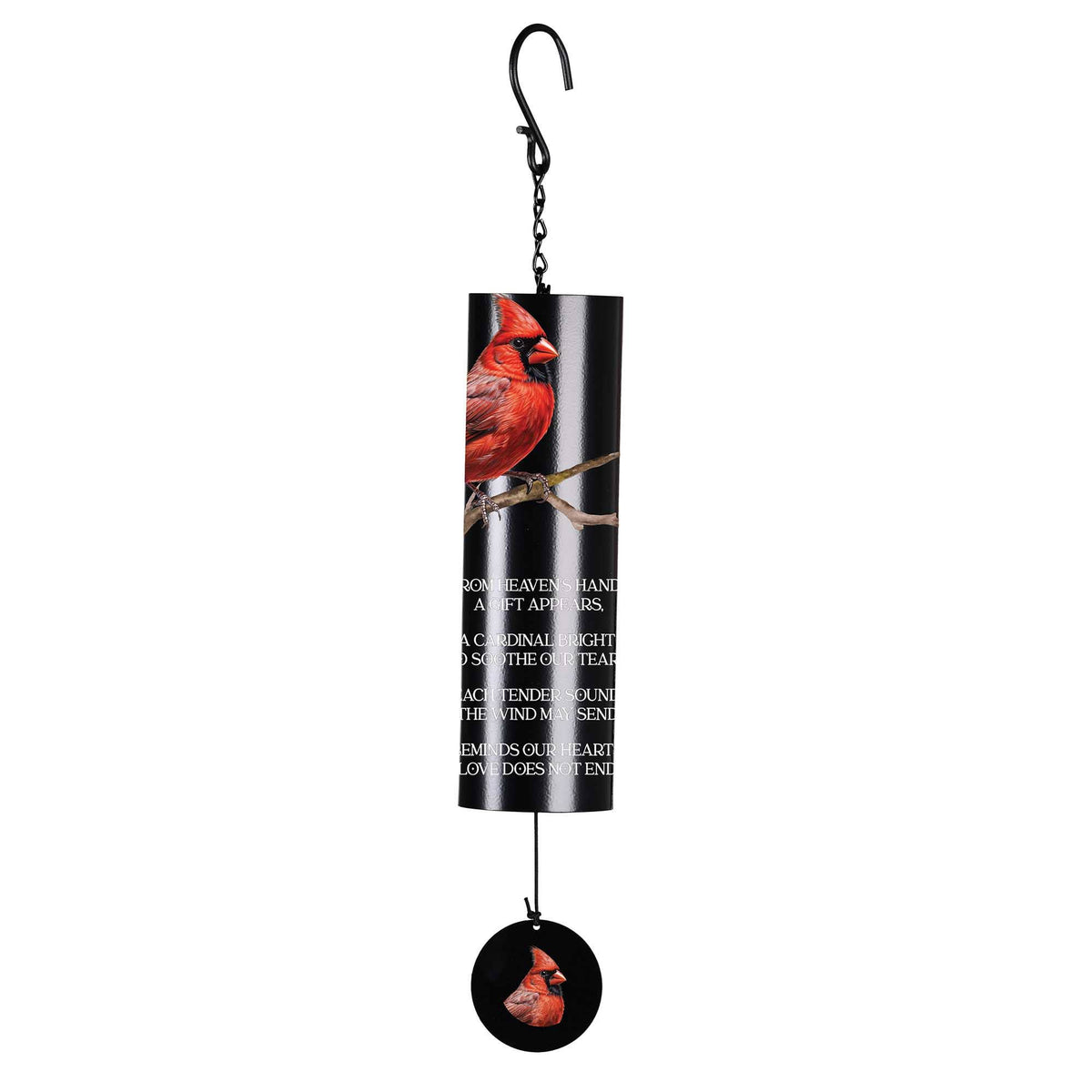 Windchime Cardinal From Heavens Iron memorial