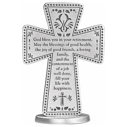 Standing Message Cross for Retirement