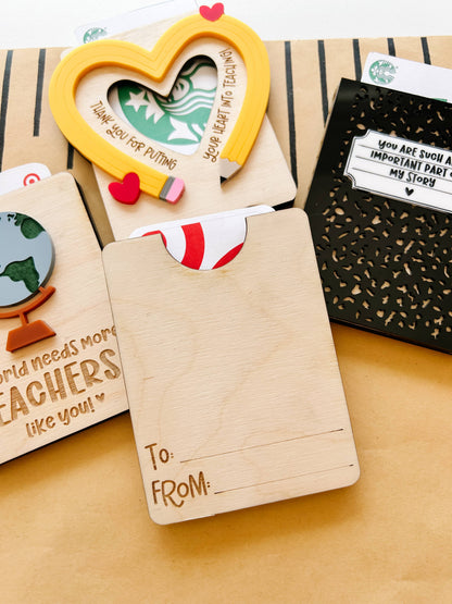 Teacher Giftcard Holder