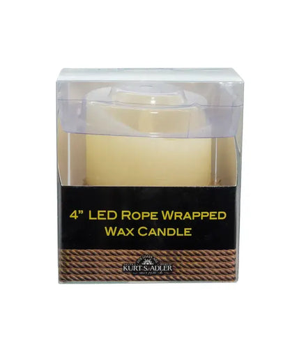 4"B/O LED ROPE CANDLE+FLICKER FLAME