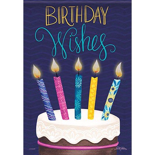 Birthday Candles Garden Flag
