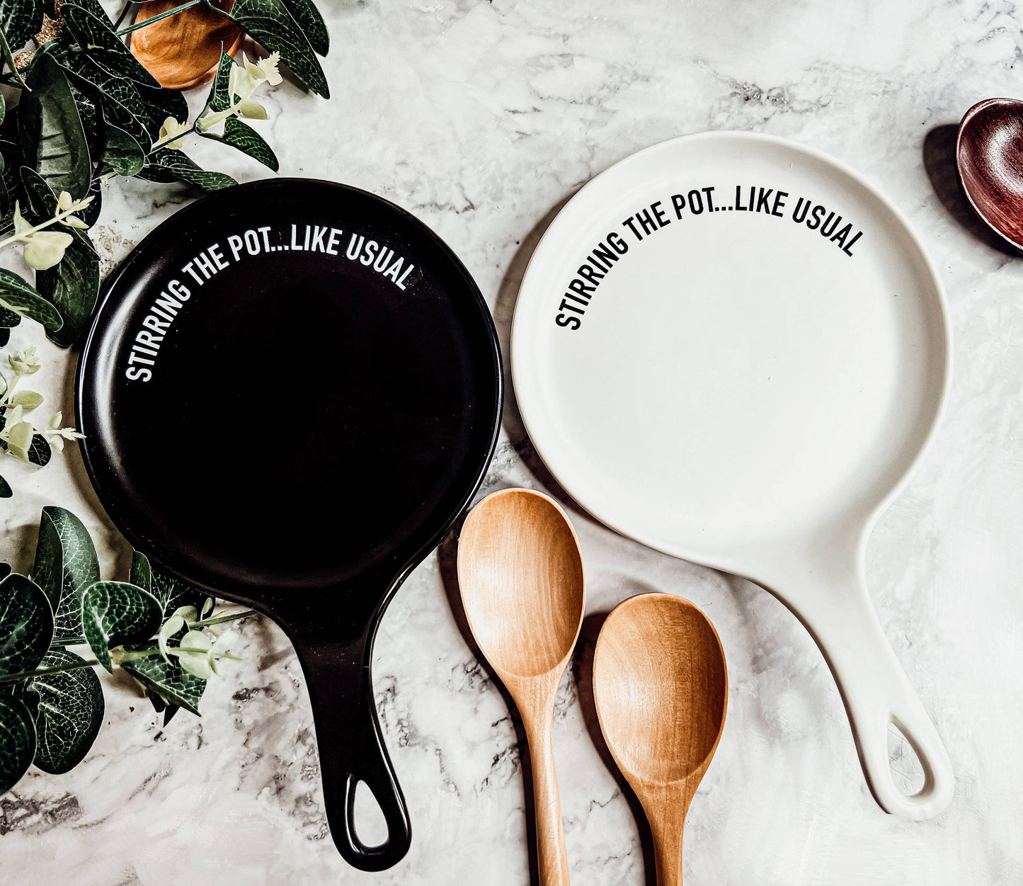 NEW Larger Spoon Rests & Wooden Spoon Set, Kitchen Gifts