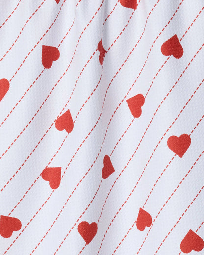 Stitched Heart Tea Towel