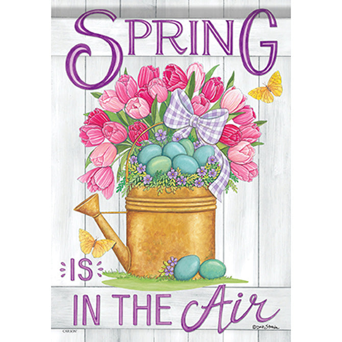 Easter Watering Can House Flag