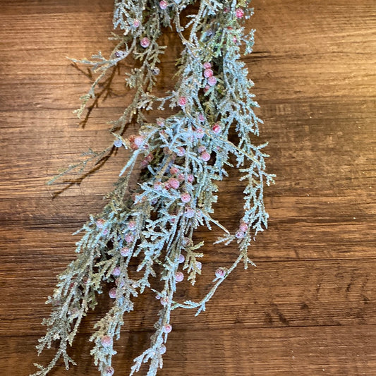 Frosted Cedar Pine Spray