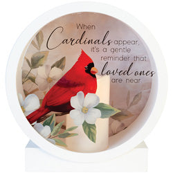 Memorial Cardinals Appear Shadow Box Lantern