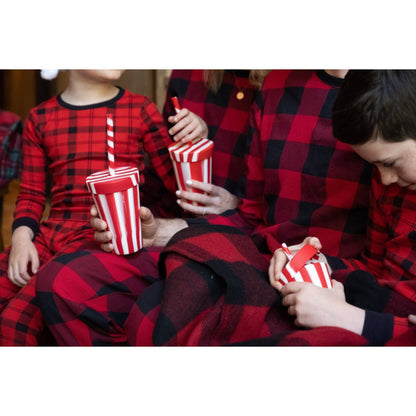 8 oz Kids Silipint Silicone Straw Tumbler - Peppermint
