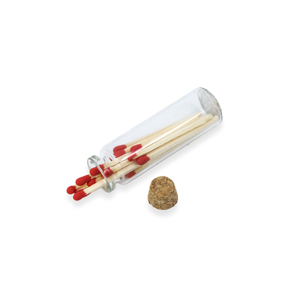 Small Match Bottles - Safety Matches in Jars with Striker