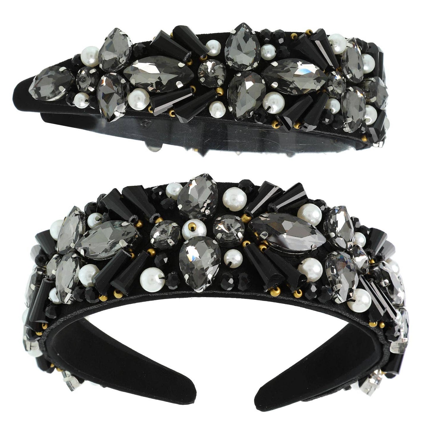 Glam Crystal Gemstone Embellished Headband