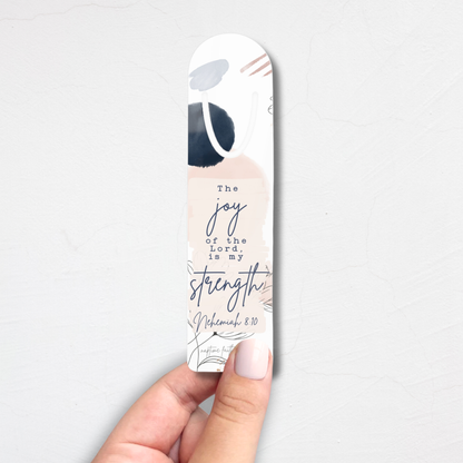 The Joy of the Lord is my Strength Metal Christian Bookmark