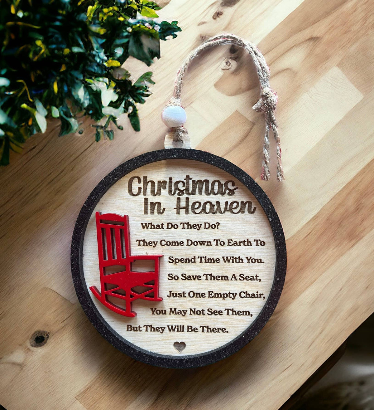 Christmas in Heaven Memorial Ornament